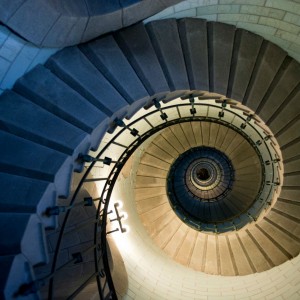 Les escaliers du phare d'Eckmühl à Penmarc'h MaCornouaille